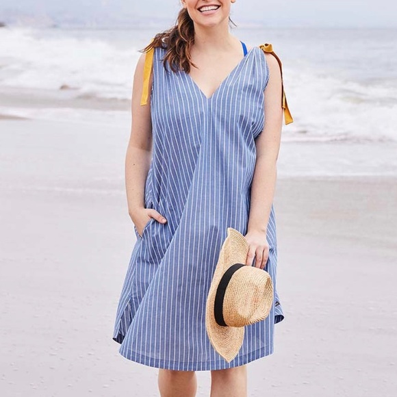 NEW Matilda Jane Sandy Seashell Beach Swim Pool Lounge Cover Up Oversize Dress - Picture 1 of 3